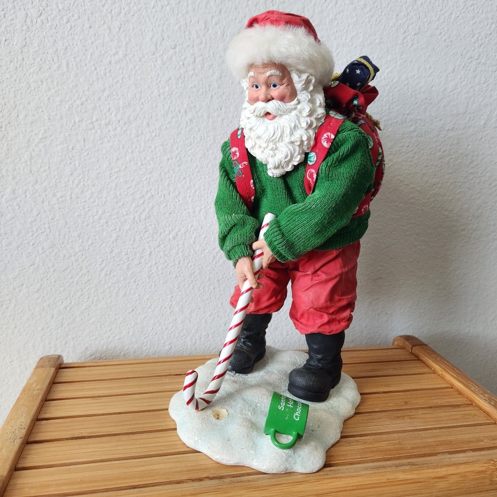 Vintage Clothtique Sweet Putter Santa Claus Golf Sports Christmas Figure‎ Decor